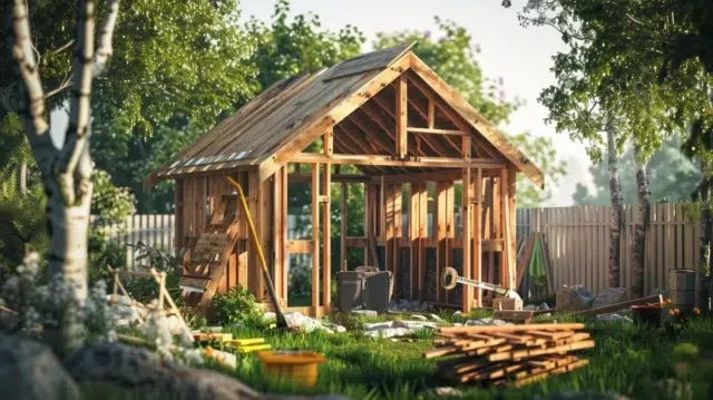 cabane de jardin