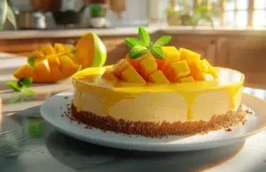 cheesecake à la mangue